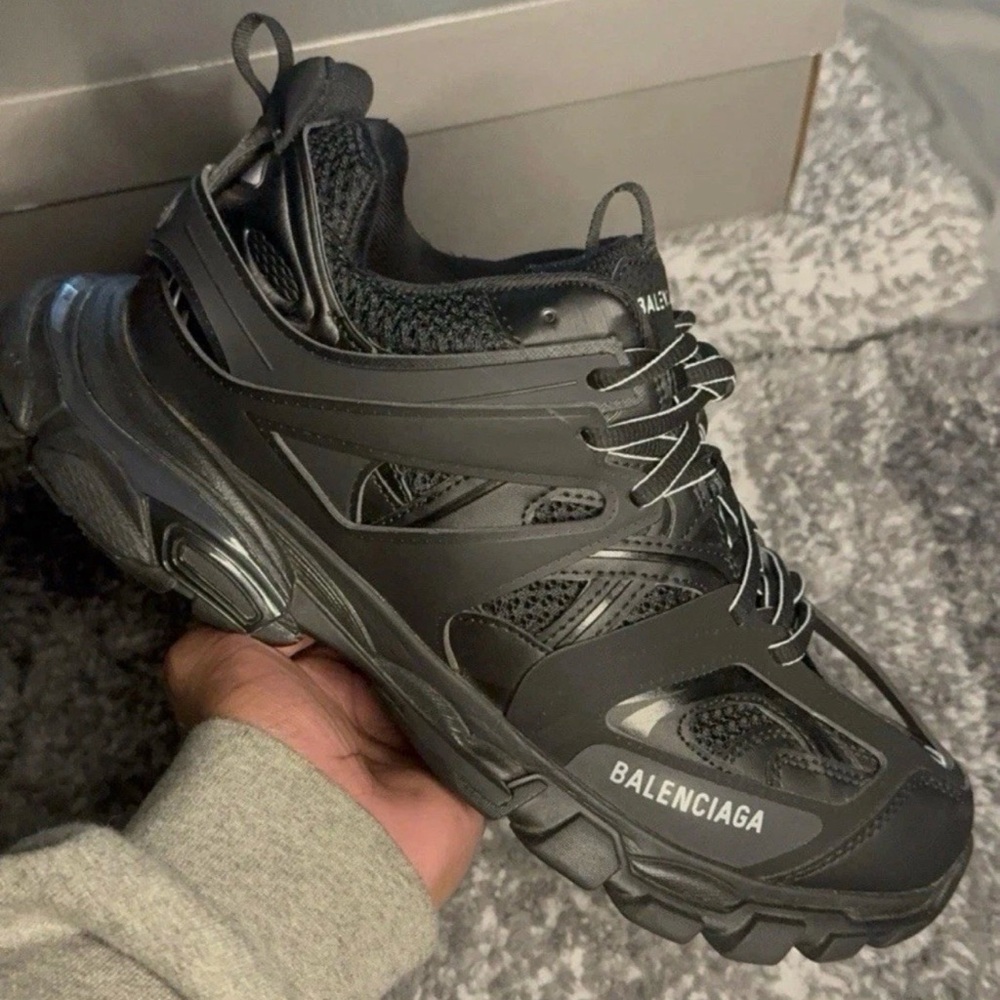 Balenciaga Men's Dark Gray Athletic Shoes